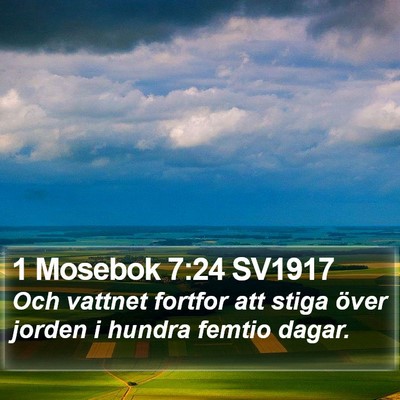 1 Mosebok 7:24 SV1917 Bible Verse Image