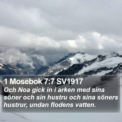1 Mosebok 7:7 SV1917 Bible Verse Image