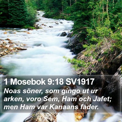 1 Mosebok 9:18 SV1917 Bible Verse Image