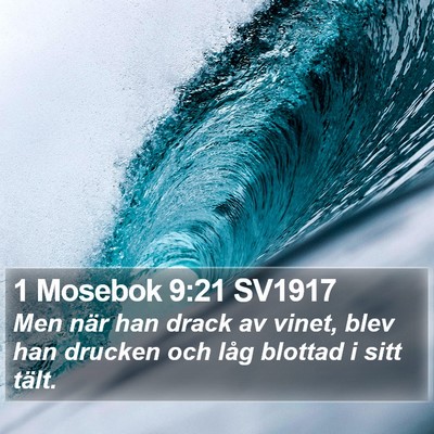 1 Mosebok 9:21 SV1917 Bible Verse Image