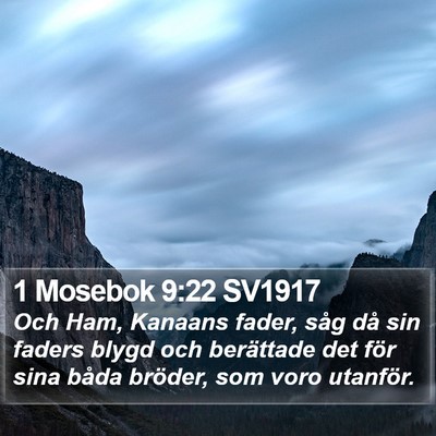 1 Mosebok 9:22 SV1917 Bible Verse Image
