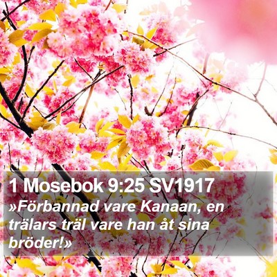 1 Mosebok 9:25 SV1917 Bible Verse Image