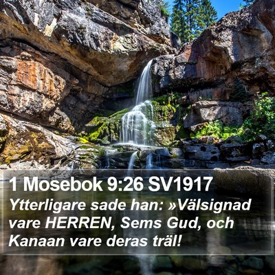 1 Mosebok 9:26 SV1917 Bible Verse Image