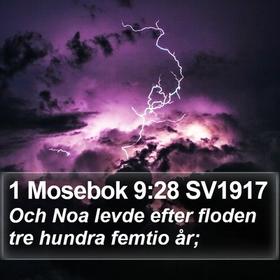 1 Mosebok 9:28 SV1917 Bible Verse Image