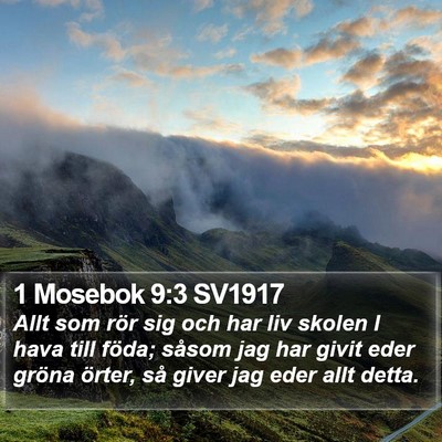 1 Mosebok 9:3 SV1917 Bible Verse Image