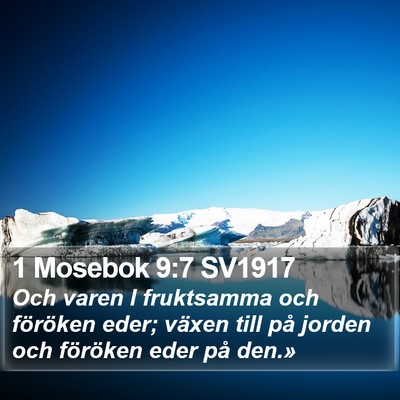 1 Mosebok 9:7 SV1917 Bible Verse Image