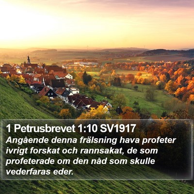 1 Petrusbrevet 1:10 SV1917 Bible Verse Image