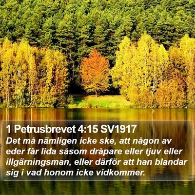 1 Petrusbrevet 4:15 SV1917 Bible Verse Image