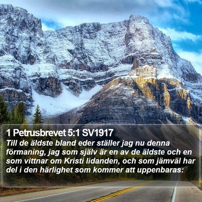 1 Petrusbrevet 5:1 SV1917 Bible Verse Image
