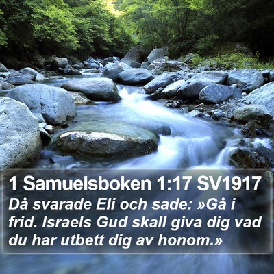 1 Samuelsboken 1:17 SV1917 Bible Verse Image