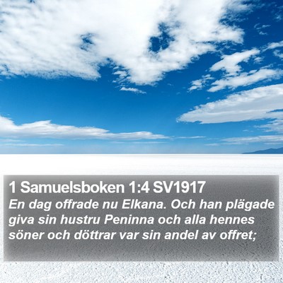 1 Samuelsboken 1:4 SV1917 Bible Verse Image