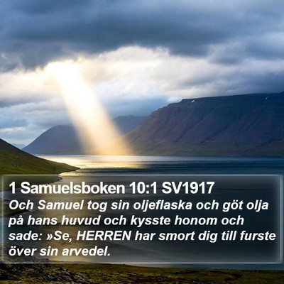 1 Samuelsboken 10:1 SV1917 Bible Verse Image