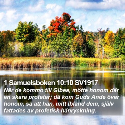 1 Samuelsboken 10:10 SV1917 Bible Verse Image