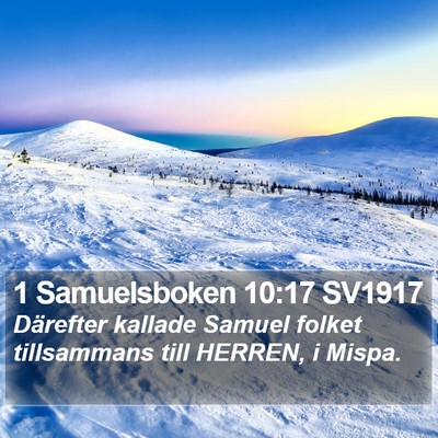 1 Samuelsboken 10:17 SV1917 Bible Verse Image