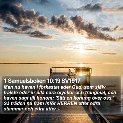 1 Samuelsboken 10:19 SV1917 Bible Verse Image