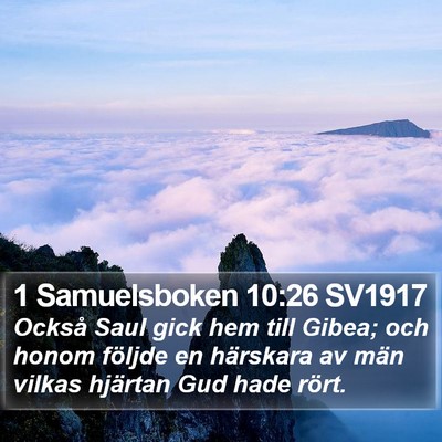 1 Samuelsboken 10:26 SV1917 Bible Verse Image