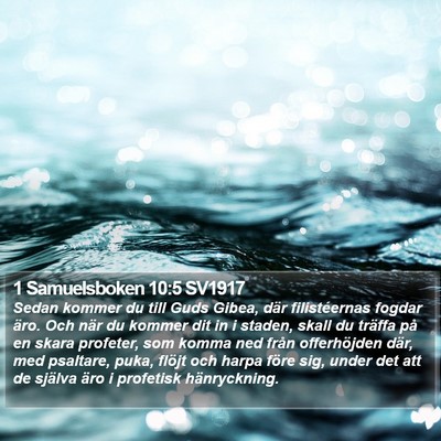 1 Samuelsboken 10:5 SV1917 Bible Verse Image