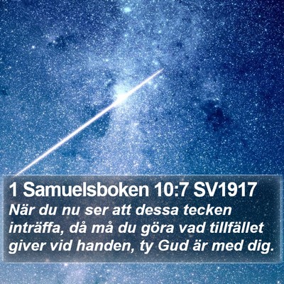 1 Samuelsboken 10:7 SV1917 Bible Verse Image