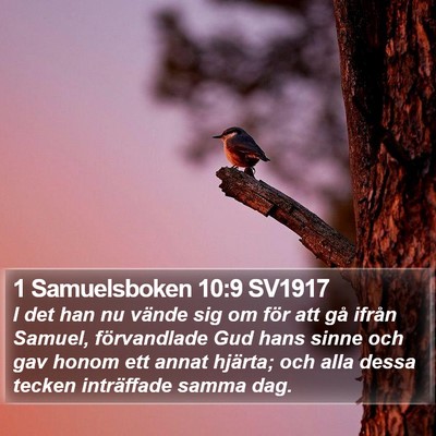 1 Samuelsboken 10:9 SV1917 Bible Verse Image