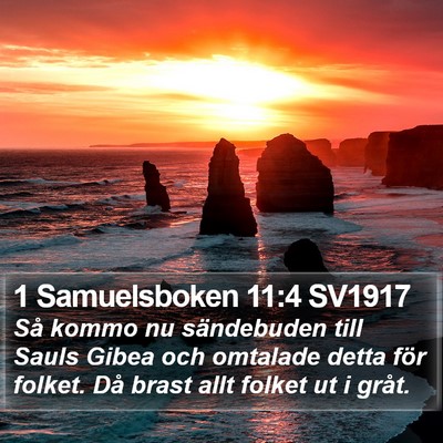 1 Samuelsboken 11:4 SV1917 Bible Verse Image