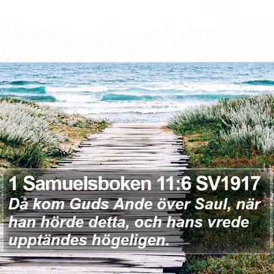 1 Samuelsboken 11:6 SV1917 Bible Verse Image