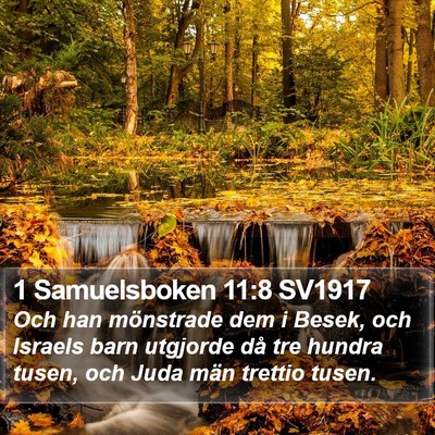 1 Samuelsboken 11:8 SV1917 Bible Verse Image