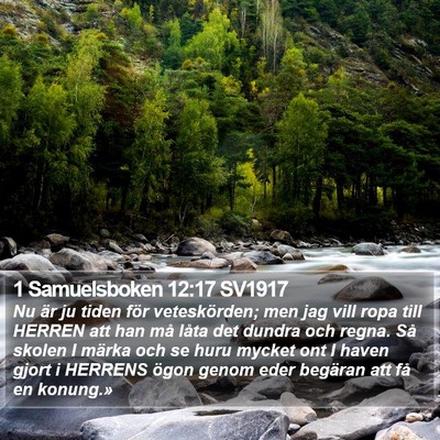 1 Samuelsboken 12:17 SV1917 Bible Verse Image