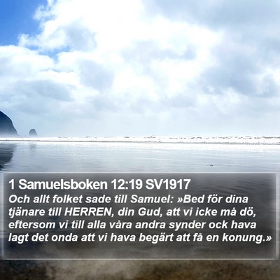 1 Samuelsboken 12:19 SV1917 Bible Verse Image