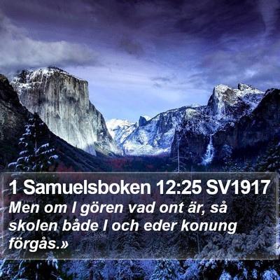 1 Samuelsboken 12:25 SV1917 Bible Verse Image