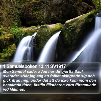 1 Samuelsboken 13:11 SV1917 Bible Verse Image