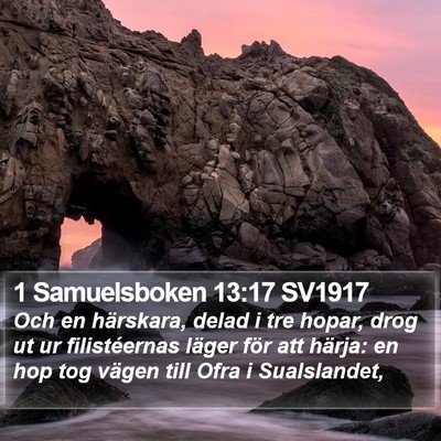 1 Samuelsboken 13:17 SV1917 Bible Verse Image