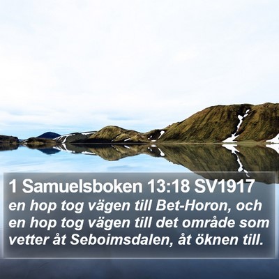 1 Samuelsboken 13:18 SV1917 Bible Verse Image