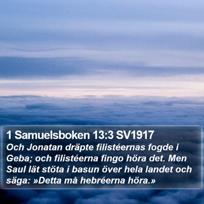 1 Samuelsboken 13:3 SV1917 Bible Verse Image