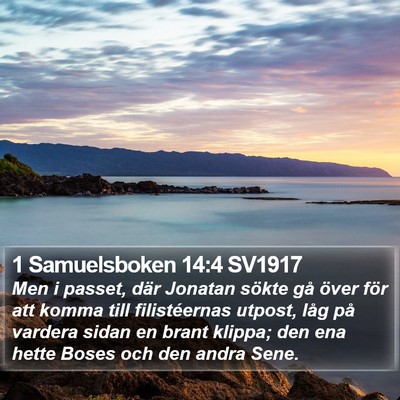 1 Samuelsboken 14:4 SV1917 Bible Verse Image