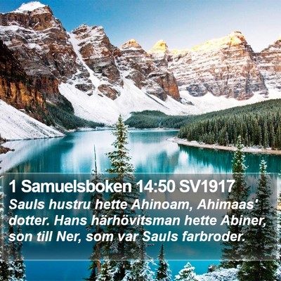1 Samuelsboken 14:50 SV1917 Bible Verse Image