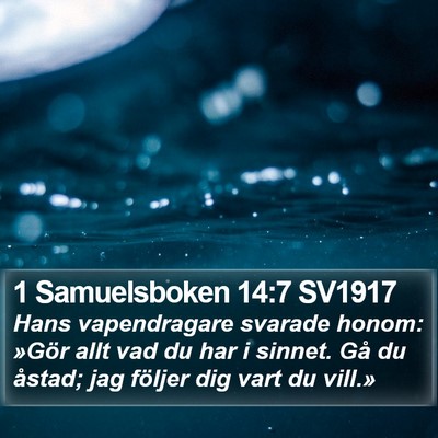 1 Samuelsboken 14:7 SV1917 Bible Verse Image