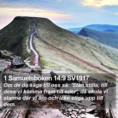 1 Samuelsboken 14:9 SV1917 Bible Verse Image