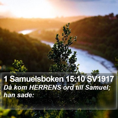 1 Samuelsboken 15:10 SV1917 Bible Verse Image