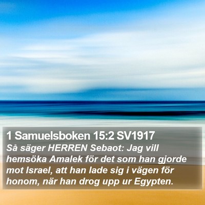 1 Samuelsboken 15:2 SV1917 Bible Verse Image