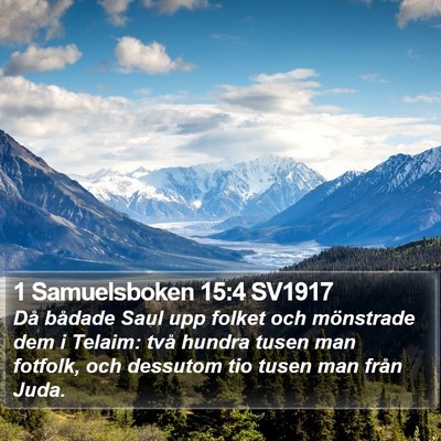 1 Samuelsboken 15:4 SV1917 Bible Verse Image