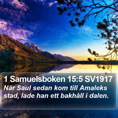 1 Samuelsboken 15:5 SV1917 Bible Verse Image