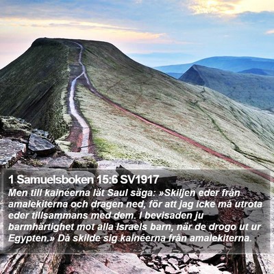 1 Samuelsboken 15:6 SV1917 Bible Verse Image