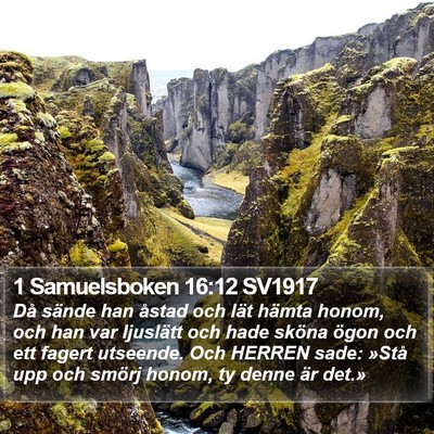 1 Samuelsboken 16:12 SV1917 Bible Verse Image