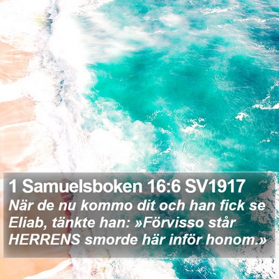 1 Samuelsboken 16:6 SV1917 Bible Verse Image