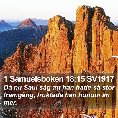 1 Samuelsboken 18:15 SV1917 Bible Verse Image