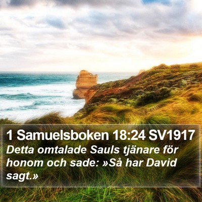 1 Samuelsboken 18:24 SV1917 Bible Verse Image