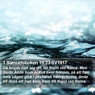 1 Samuelsboken 19:23 SV1917 Bible Verse Image