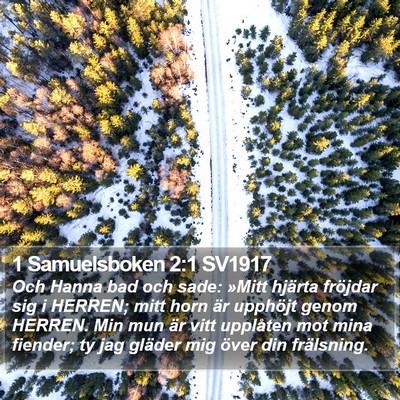 1 Samuelsboken 2:1 SV1917 Bible Verse Image