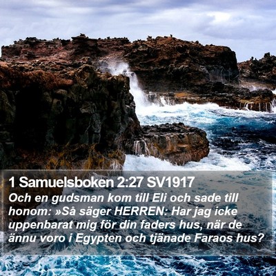 1 Samuelsboken 2:27 SV1917 Bible Verse Image