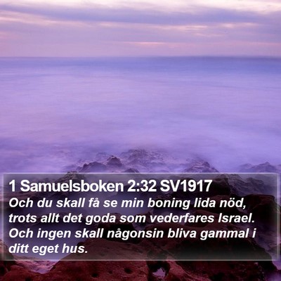 1 Samuelsboken 2:32 SV1917 Bible Verse Image